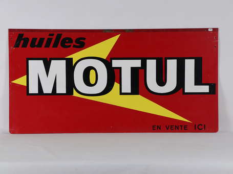 MOTUL Huile : Tôle double-face. 98.5 x 49.5cm.