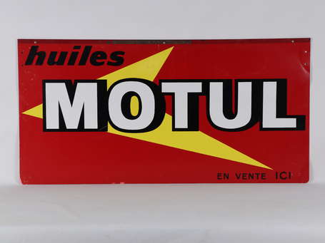 MOTUL Huile : Tôle double-face. 98.5 x 49.5cm.