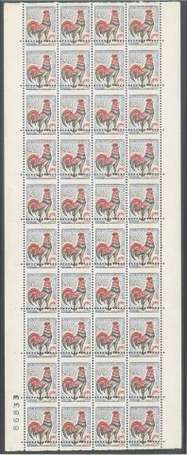 1962 TYPE COQ GAULOIS - 0,25 Bleu rouge et brun - 