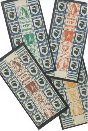 1946 - N°755 Blason de la Corse - 20 bandes avec 