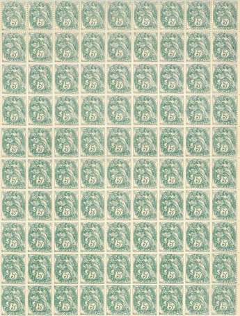 France n°111 - 5 centimes vert, Type blanc feuille