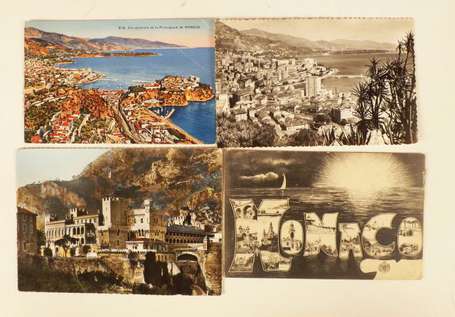 Monaco : lot de lettres et cartes postales + 