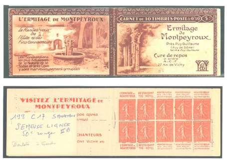 Carnet Ancien N°199_C17 Type SEMEUSE LIGNEE - 50c.