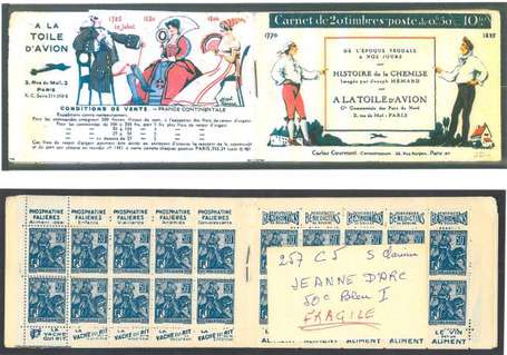 Carnet Ancien N°257_C5 Type JEANNE D'ARC - 50c. 