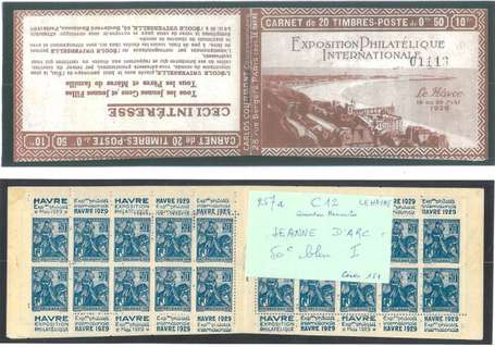 Carnet Ancien N°257_C12 Type JEANNE D'ARC - 50c. 