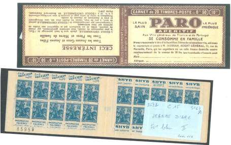 Carnet Ancien N°257_C15 Type JEANNE D'ARC - 50c. 