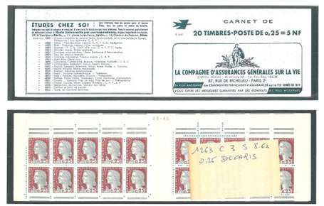 L0T de 5 Carnets anciens N°1263_C3. TYPE MARIANNE 