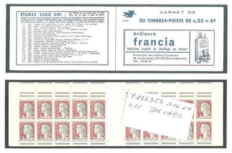 L0T de 5 Carnets anciens N°1263_C3. TYPE MARIANNE 