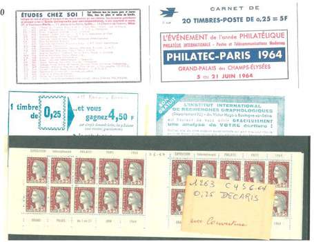 Carnet ancien N°1263_C4. TYPE MARIANNE DE DECARIS 