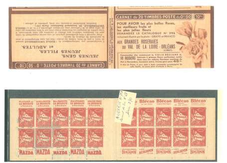 ALGERIE - Carnet  Céres N°27  50c. ROUGE (N° 79Ab)