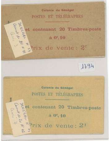 SENEGAL - LOT de 2 Carnets  Céres « MARCHE 