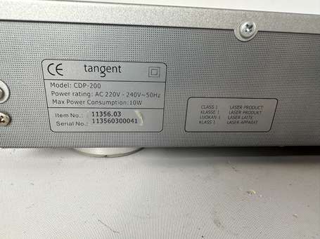 TANGENT Lecteur CD modèle CDP 200 (fonctionnant)