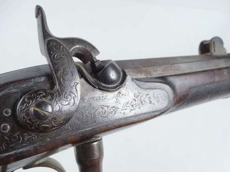 Fusil de tir suisse , platine marquée SCHWARTZ 