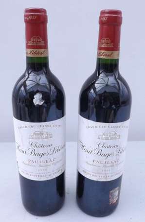 2 Bt Château Haut Bages Libéral Pauillac 1996 1 