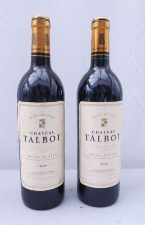 2 Bt Château Talbot Saint Julien 1990