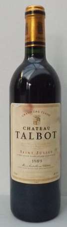 1 Bt Château Talbot 1989 Saint Julien étiquette 