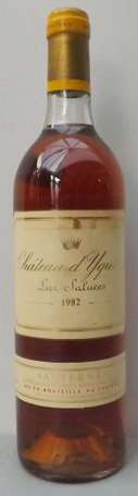 1 Bt Château D'Yquem 1982 Sauternes, étiquette 