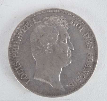 Ecu en argent 5Frs Louis Philippe 2ème type 