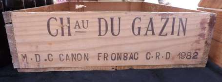 6 Bts Château du Gazin Canon-Fronsac 1982 CBO, 