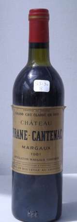 1 Bt Château Brane-Cantenac Margaux 1981 (Niveau 