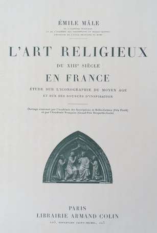 MALE (Emile). L Art Religieux du XII° siècle en 