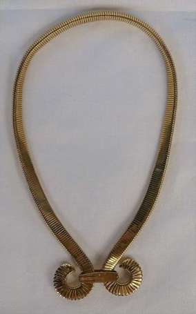 Collier ras le cou en or jaune 18K (750°/00), la 