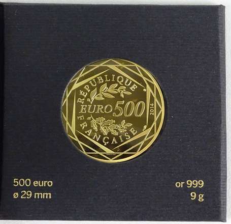 1 pièce de 500 euros en or sous blister (FDC) 