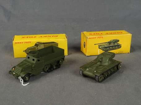 Dinky toys-2 véhicules militaires-Amx 13 et Half 