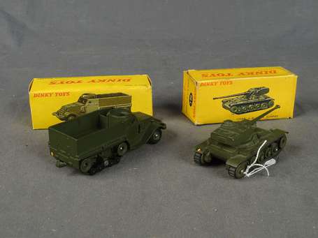 Dinky toys-2 véhicules militaires-Amx 13 et Half 