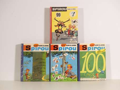 Spirou : 4 reliures du journal : 99, 100, 101 et 