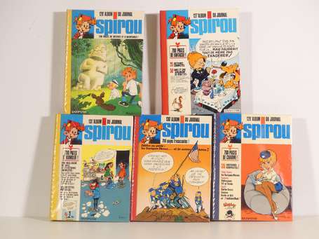 Spirou : 5 reliures du journal : 127, 128, 129, 