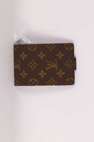 LOUIS VUITTON - Porte-chéquier en toile enduite 