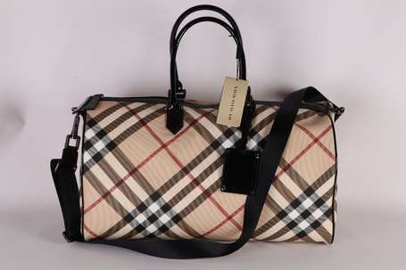 BURBERRY - Sac de voyage 24h en toile enduite 