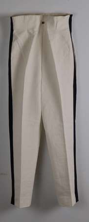 GIVENCHY Boutique - Pantalon en coton blanc gansé 