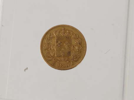 Pièce de 40 Francs Charles X en or 1830 A. Poids 