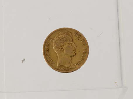 Pièce de 40 Francs Charles X en or 1830 A. Poids 