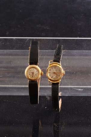 Deux montres bracelets de dame, le boitier 