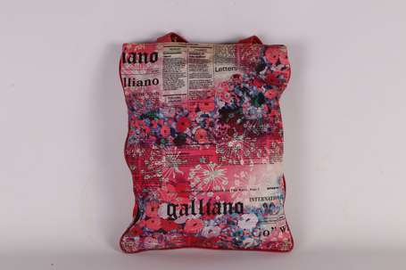 JOHN GALLIANO - Sac cabas en toile imprimée de 