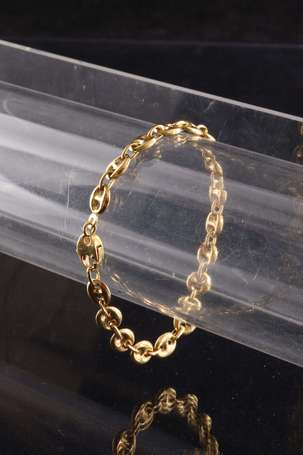 Bracelet en or jaune 18K (750°/00) à maillons 