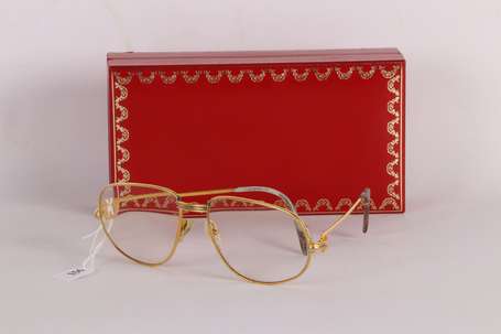 CARTIER - Paire de lunettes de vue à monture de 