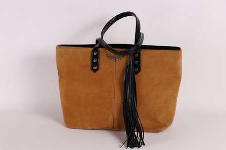 ZADIG & VOLTAIRE - Sac cabas en nubuck camel et 