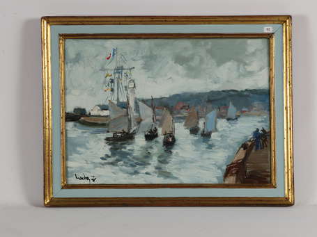 HERBO Fernand (1905-1995) - Honfleur, le Sémaphore