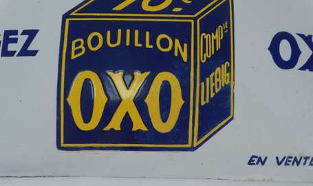 BOUILLON OXO / Compagnie Liebig : Plaque émaillée 