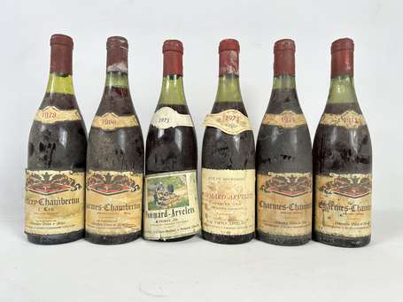 Lot de 7 bouteilles : 1 Bt Charmes-Chambertin 