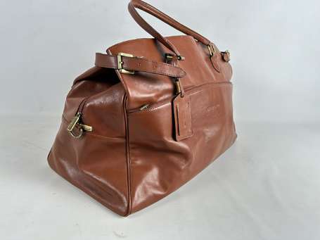 ARTHUR & ASTON - Sac cabas en cuir brun.