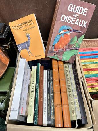 Lot de livres thématique chasse et nature.